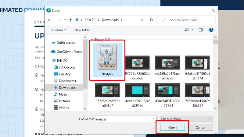 Cách tạo hành động cho nhân vật được vẽ ra
