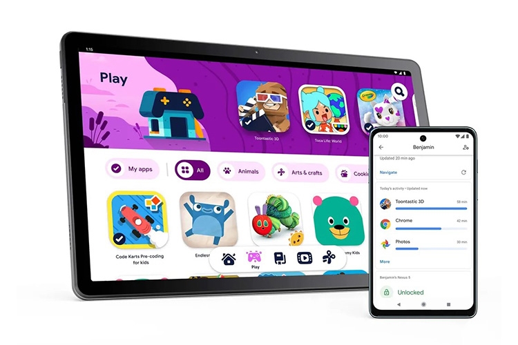 Lenovo Tab M10 Gen 3 – Món quà tuyệt vời cho bé 123