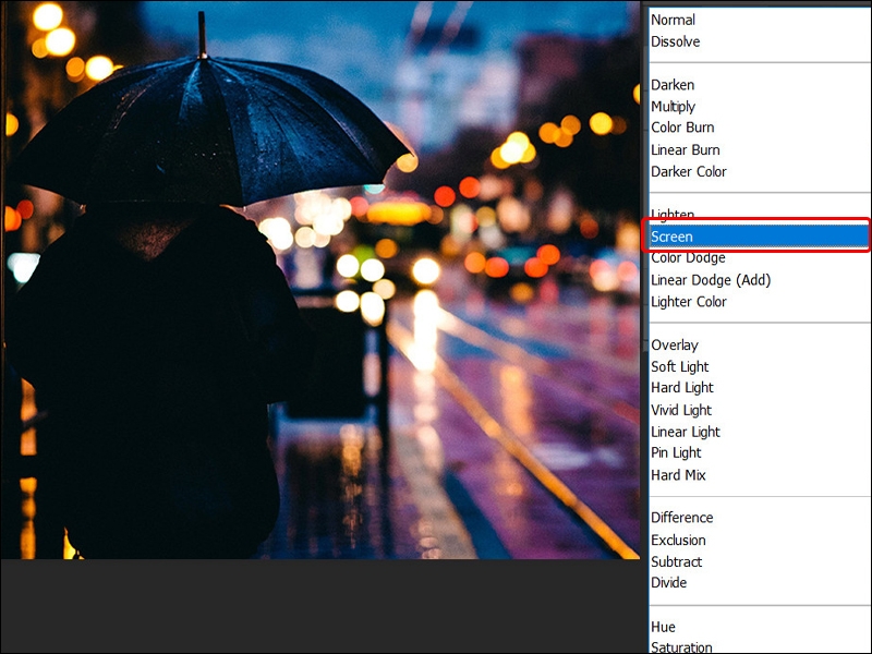 Cách tạo hiệu ứng mưa rơi trong Photoshop