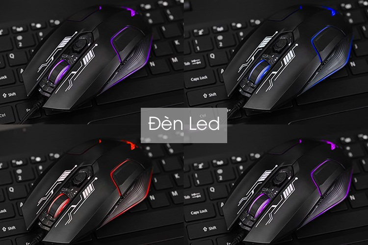 Gaming Zadez G-610M Đen - Chuột công thái học chất lượng ưu việt