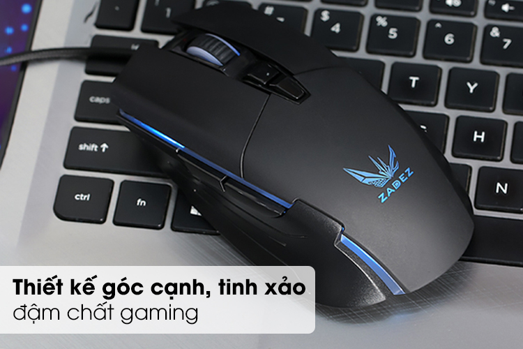Gaming Zadez G-152M Đen - Chuột công thái học chất lượng cao