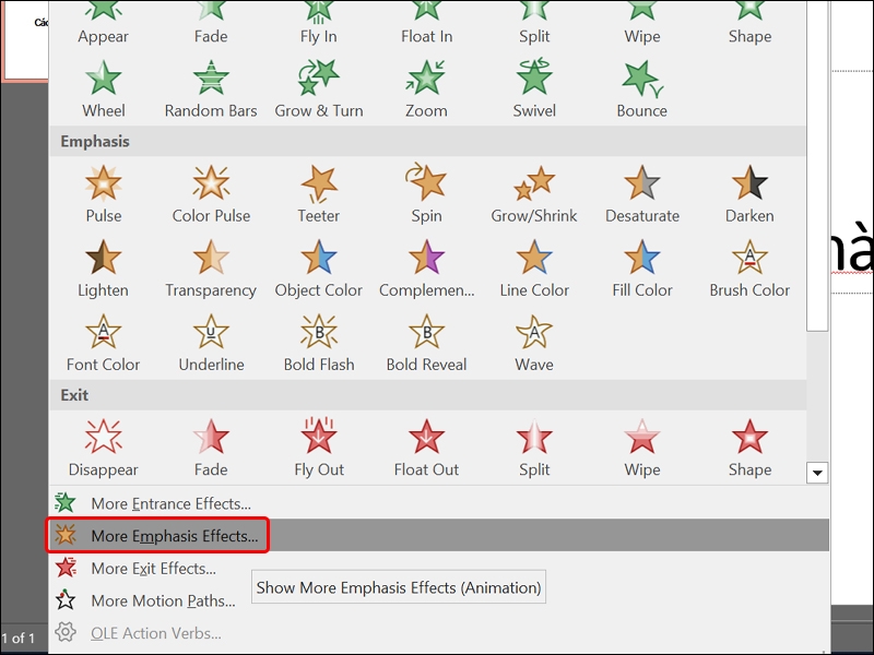 Cách tạo hiệu ứng đổi màu chữ trong PowerPoint