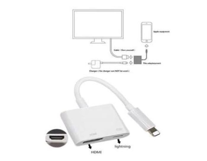 Cách 2: Sử dụng bộ chuyển đổi AV Adapter