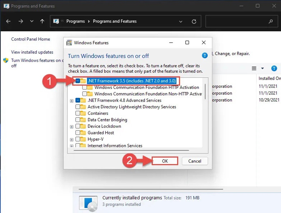 Cài đặt NET Framework 3.5 cho Windows 11 - Ảnh 03