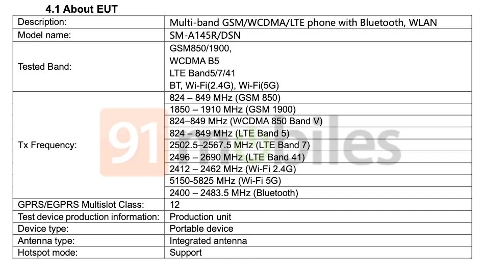 Galaxy A14 4G đạt chứng nhận (ảnh 1)