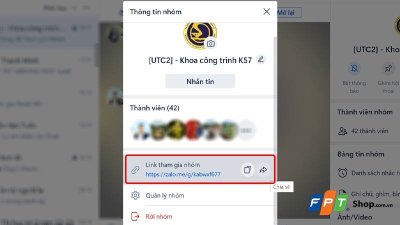 Cách lấy link Zalo - hình 10