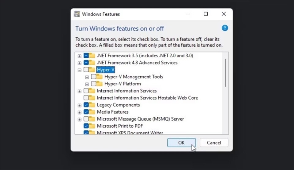 Tắt Hyper-V trong Windows 11 - Ảnh 05