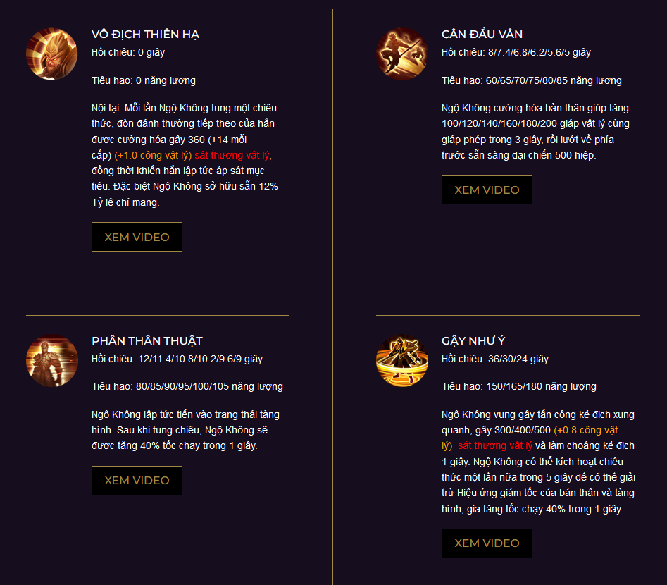 Hướng dẫn cách vị tướng Ngộ Không Liên Quân Mobile (2)