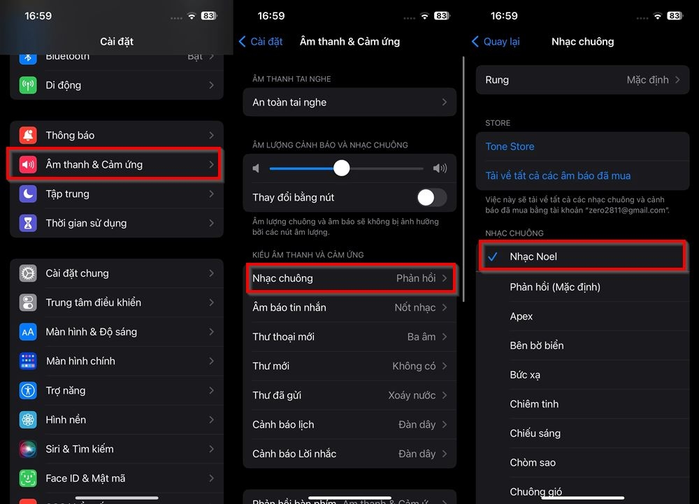 Cách cài nhạc chuông Giáng sinh cho iPhone 14