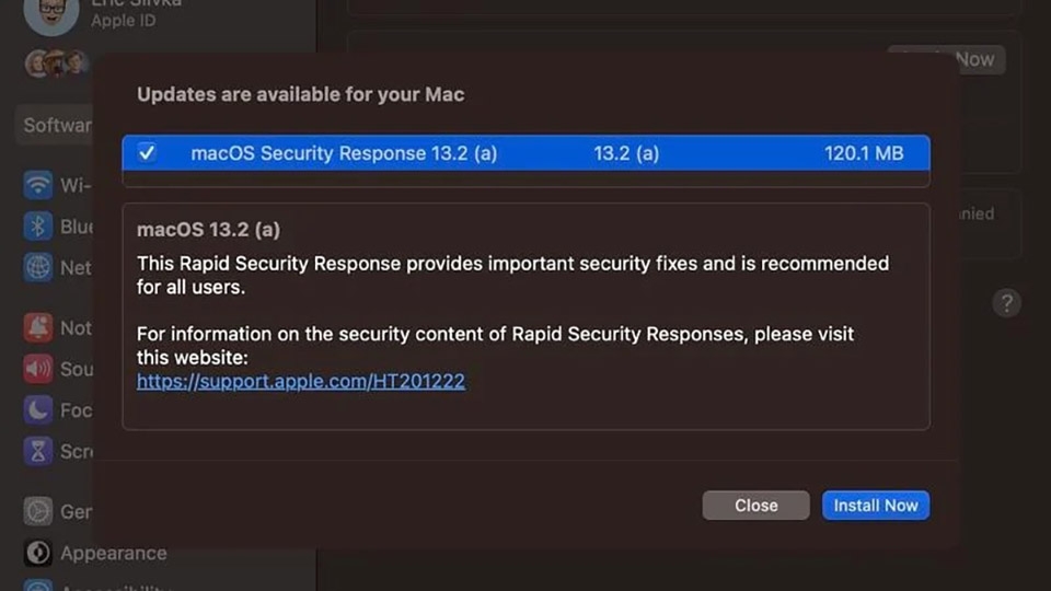 Apple phát hành bản cập nhật bảo mật mới cho người dùng macOS Venture 13.2 beta