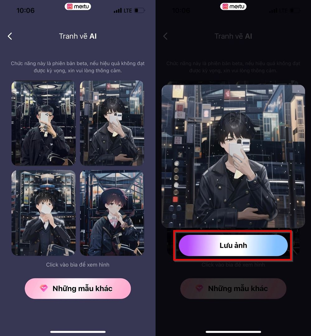 Cách chuyển ảnh thành ảnh hoạt hình bằng app Meitu 5