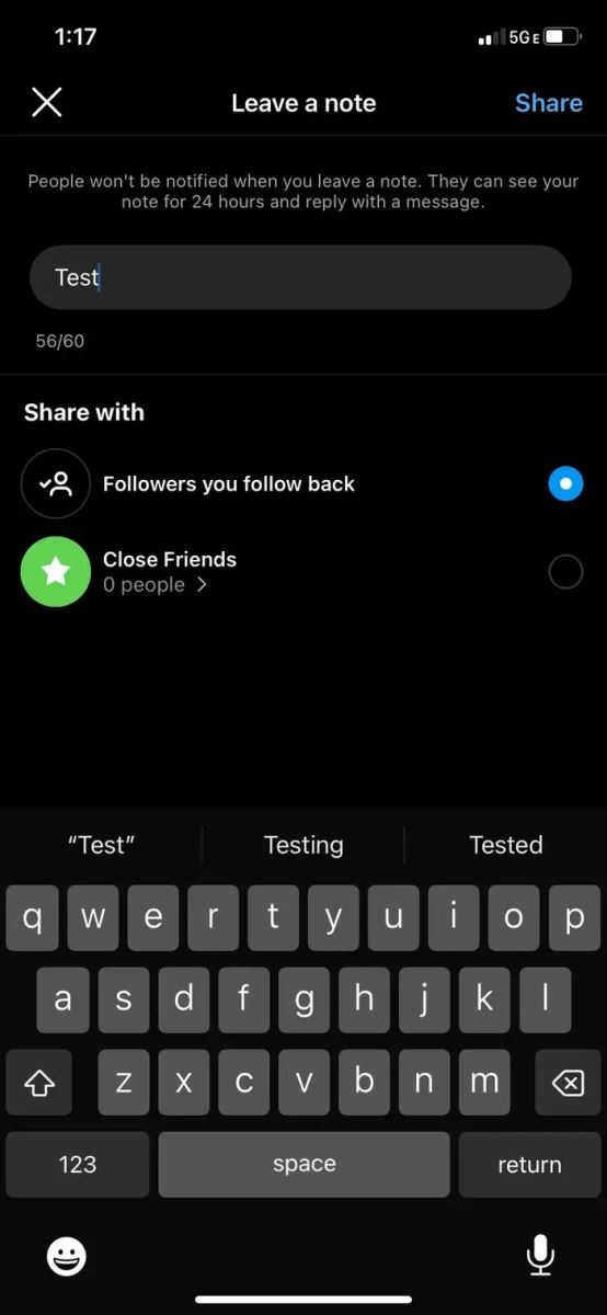 Cách sử dụng tính năng Notes trên Instagram 3