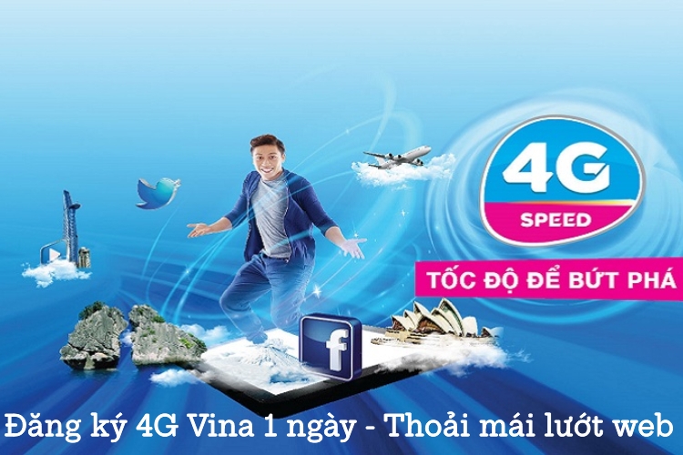 Mách bạn cách đăng ký 4G Vina 1 ngày đơn giản nhất