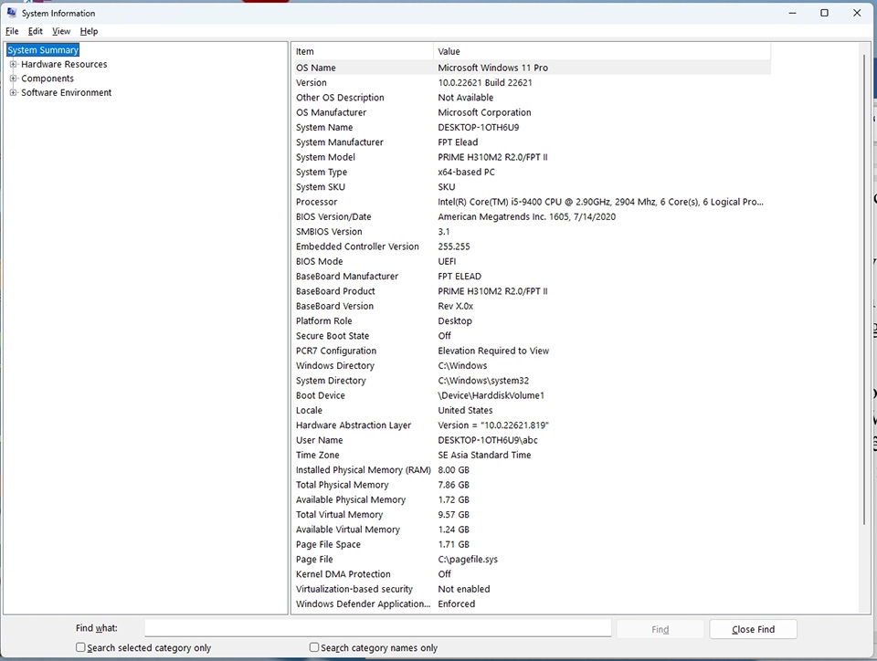 Cấu hình Windows 11 - Ảnh 02