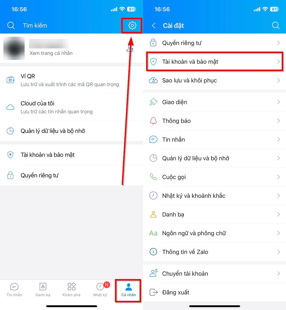 Cách bật bảo mật 2 lớp trên Zalo 1