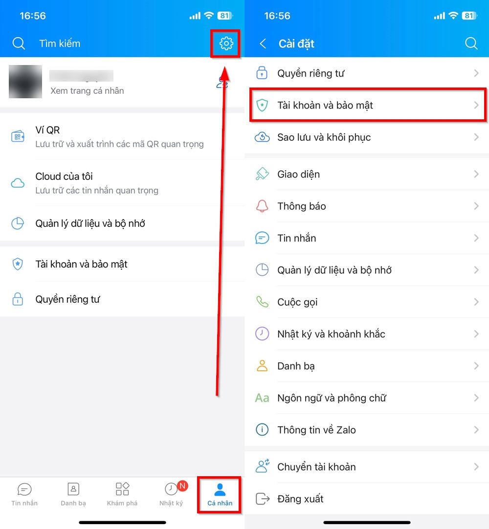 Cách kiểm tra bảo mật trên Zalo 1