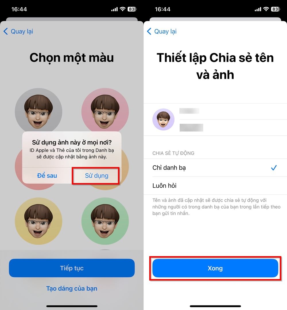 Cách dùng Memoji cá nhân cho ảnh Apple ID 4