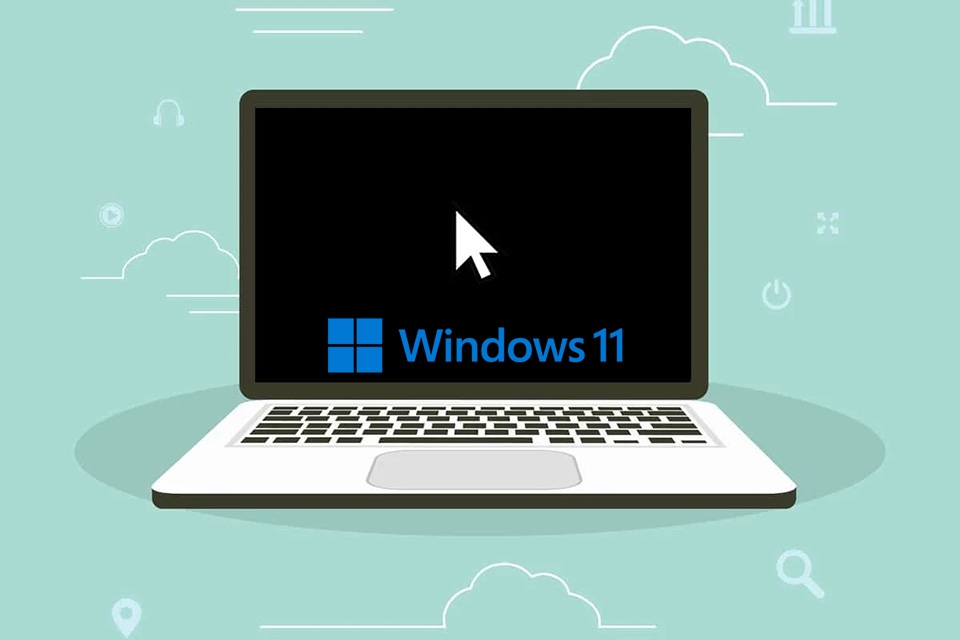 Laptop Windows 11 bị đen màn hình - Ảnh 01