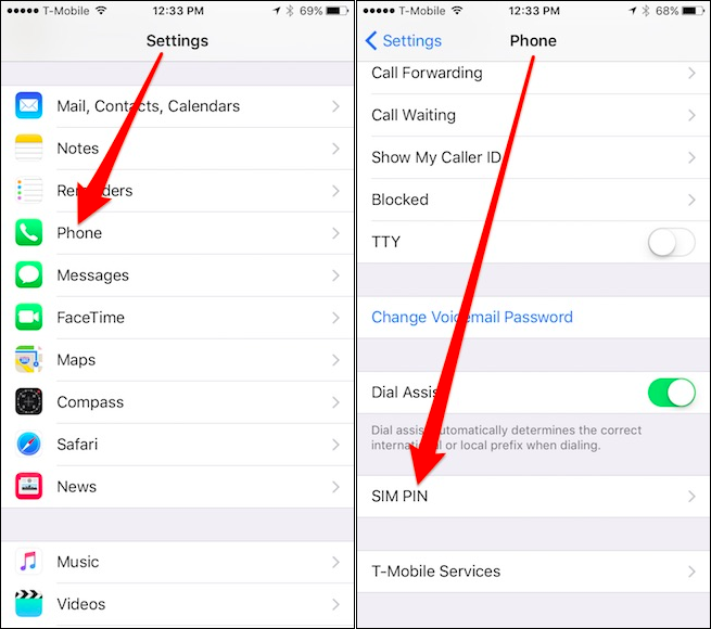 Làm thế nào để khóa SIM trên iPhone