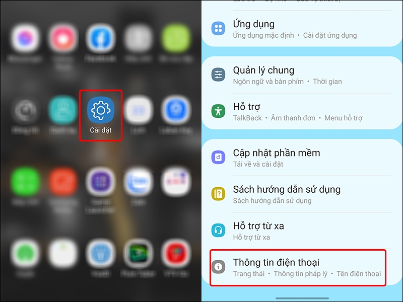 Cách xem thời gian hoạt động trên điện thoại Samsung