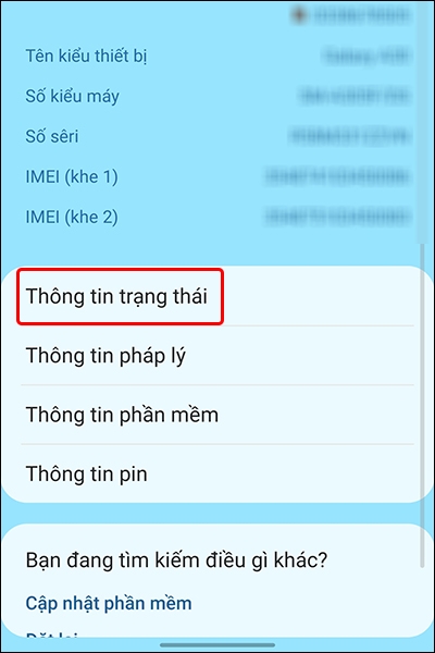 Cách xem tên điện thoại Samsung