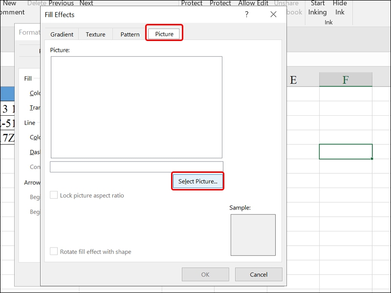 Hướng dẫn chèn hình vào trong nội dung Excel
