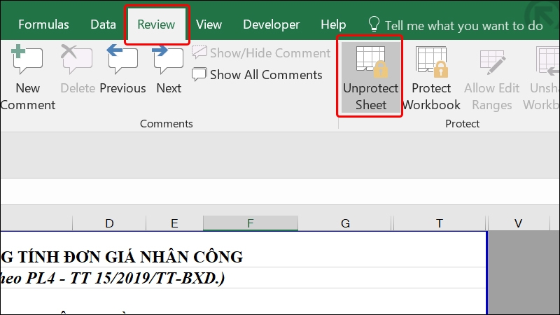 Cách ẩn hàm công thức tính trong Excel