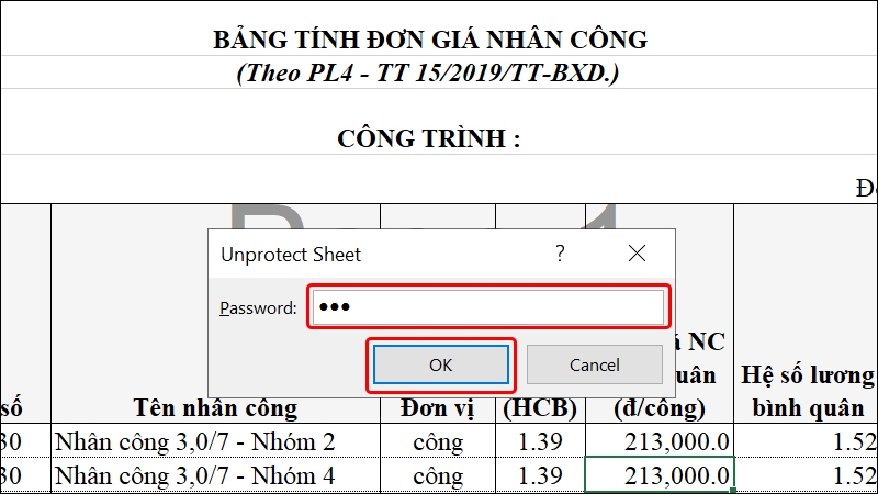 Cách ẩn hàm công thức tính trong Excel