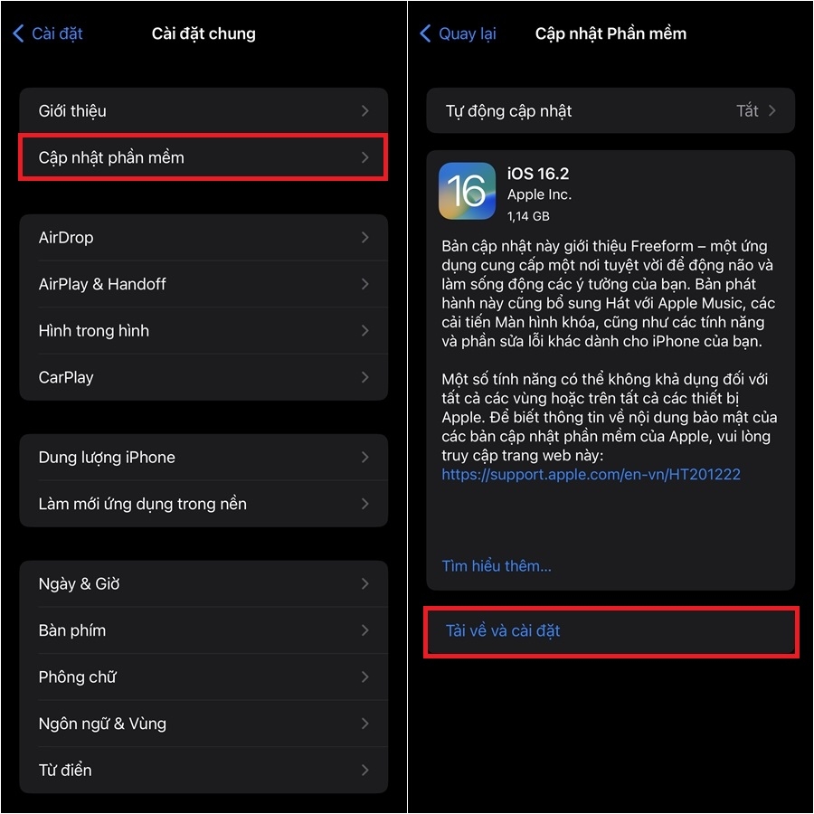 Cập nhật iPhone khắc phục iPhone sóng yếu