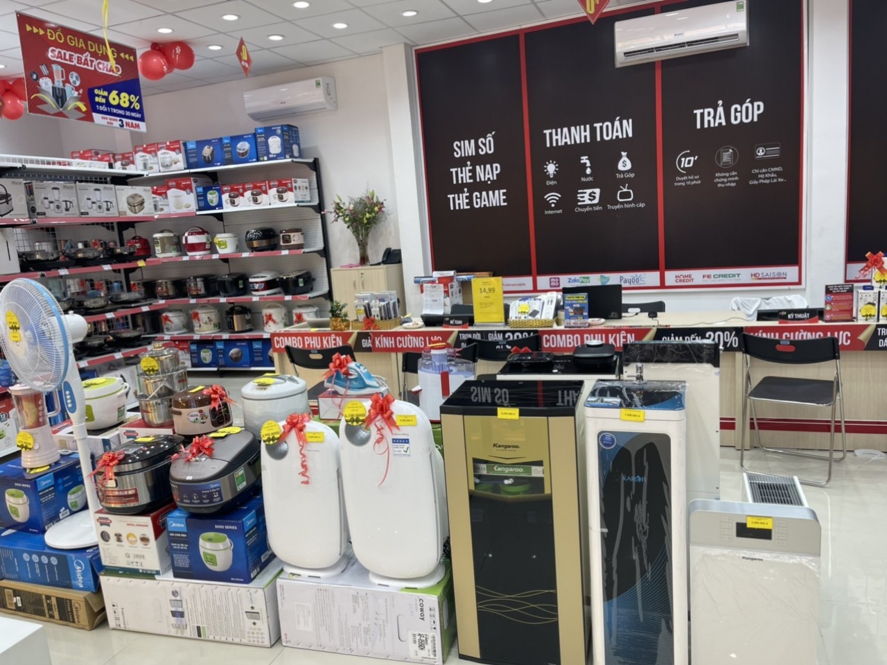 FPT Shop  lắp đặt tại nhà miễn phí cho nhiều mặt hàng gia dụng