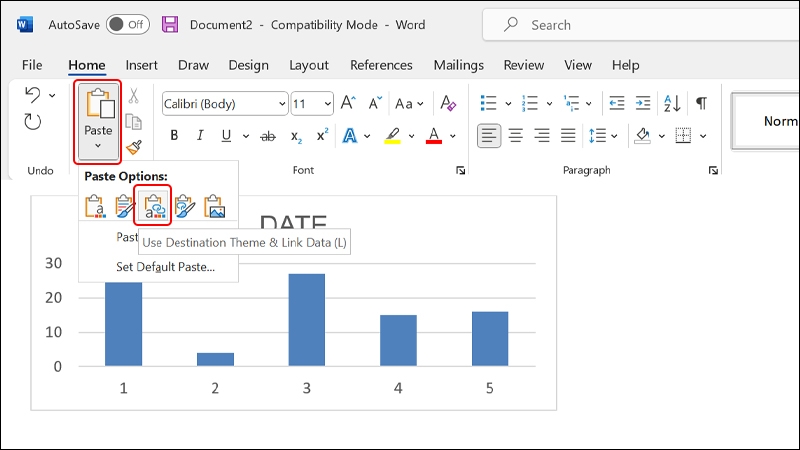 Cách liên kết dữ liệu giữa Excel và Word
