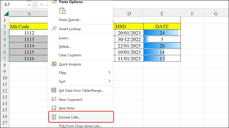 Cách thiết lập định dạng đơn vị trong Excel