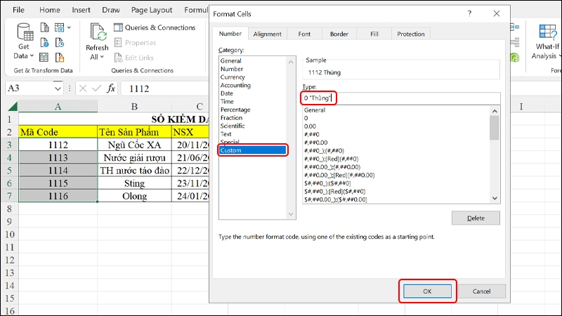 Cách thiết lập định dạng đơn vị trong Excel