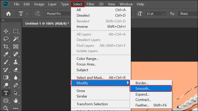 Cách tạo văn bản bao quanh đối tượng trong Photoshop