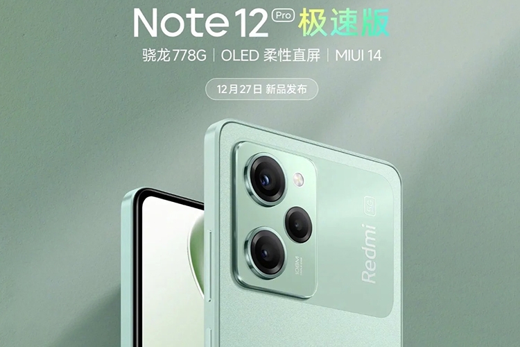 Xiaomi sẽ ra mắt Redmi Note 12 Pro Speed ​​Edition vào ngày hôm nay