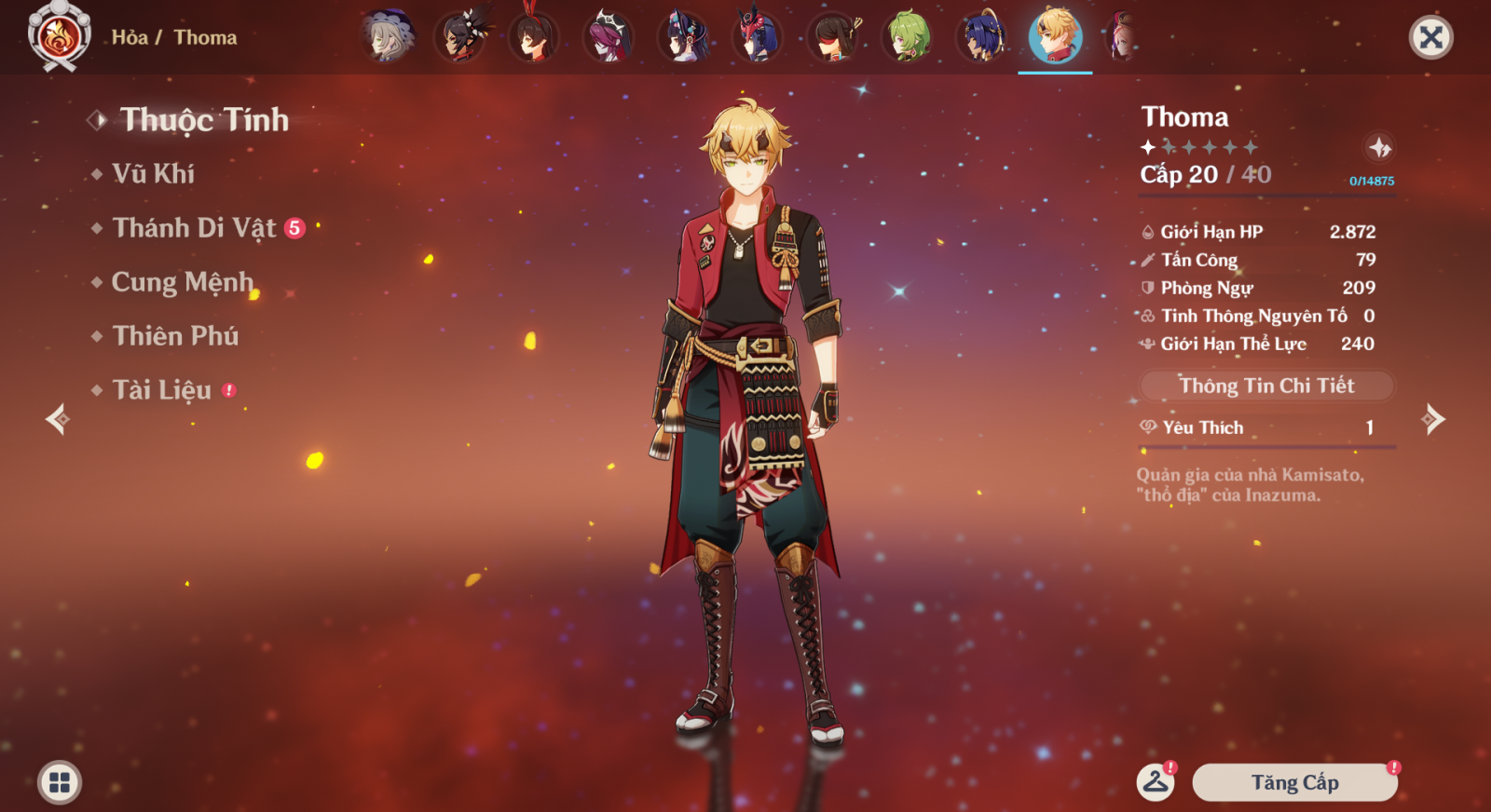 Thoma Genshin Impact