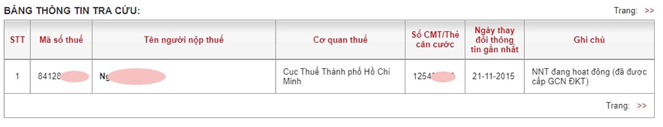Tìm mã số thuế cá nhân - Ảnh 04