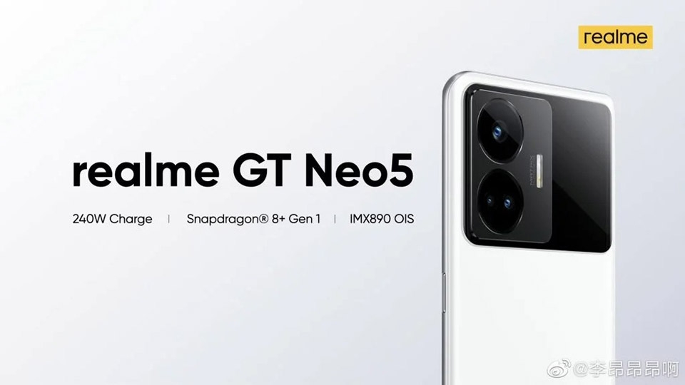 Các tính năng chính của Realme GT Neo 5 được tiết lộ trong poster mới