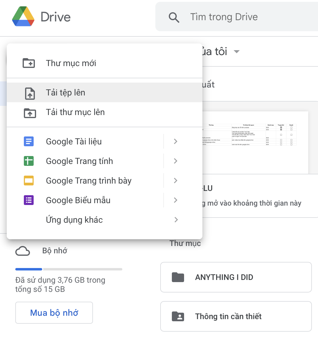 Cách chuyển PDF sang Word bằng Google Drive 2