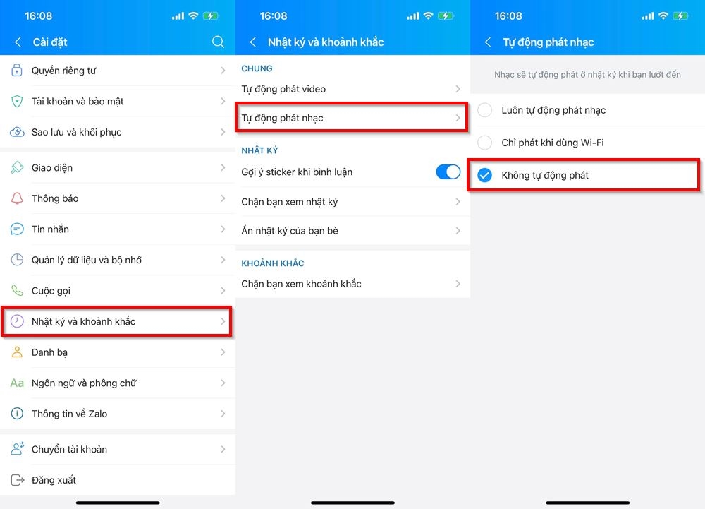 Cách tắt những tính năng không cần thiết trên Zalo để tiết kiệm dữ liệu 8
