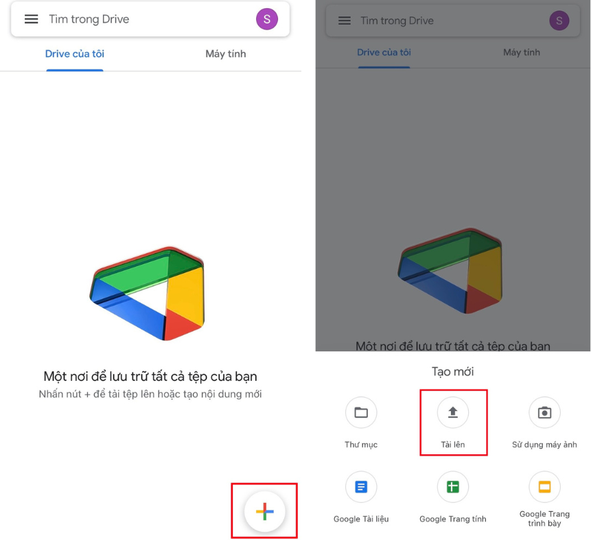 Cách tải lên và xem video trên Google Drive bằng điện thoại 1