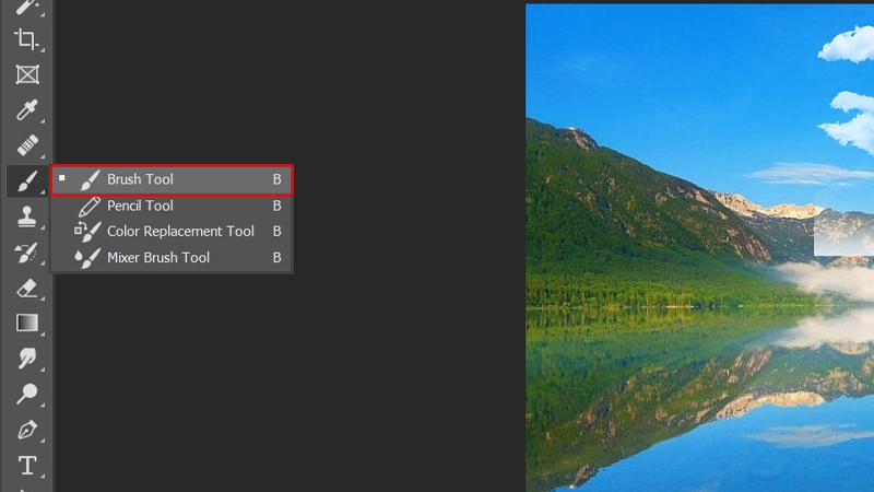 Cách thêm đám mây vào ảnh trong Photoshop