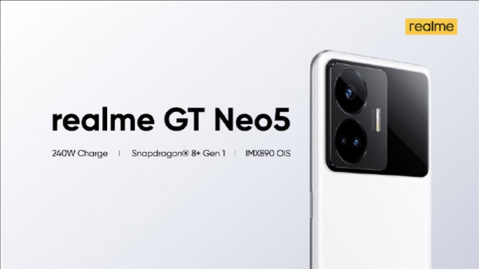 Realme GT Neo5 sẽ đưa tốc độ sạc di động lên một tầm cao mới