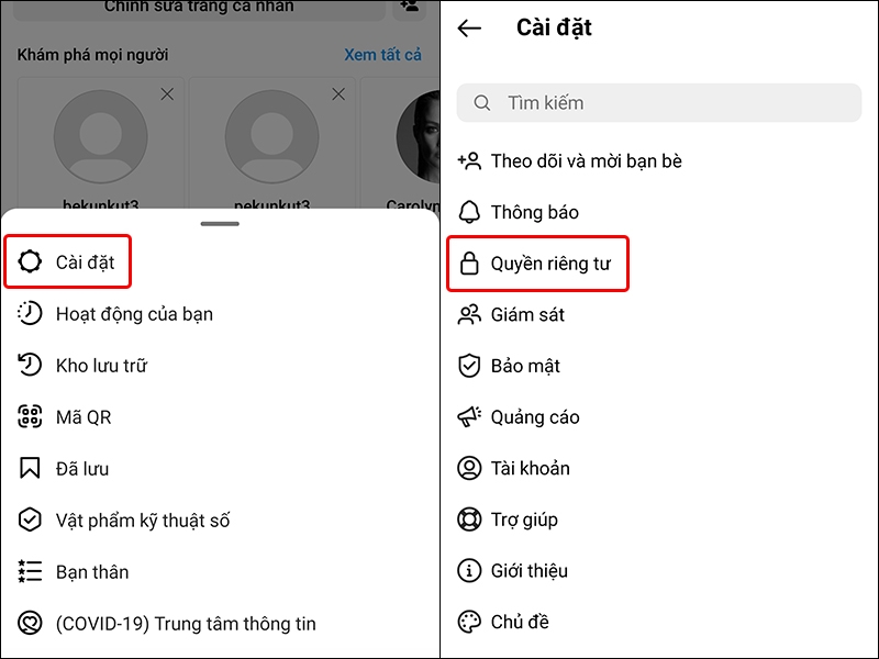 Cách chặn tin nhắn chờ trên Instagram
