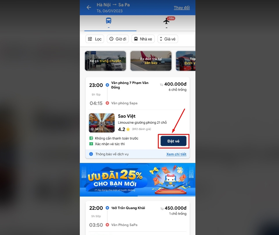 Đặt vé xe, vé máy bay, vé tàu online trên điện thoại - Ảnh 04