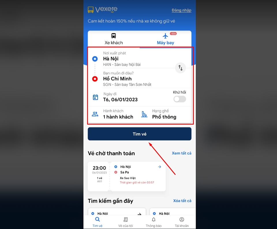 Đặt vé xe, vé máy bay, vé tàu online trên điện thoại - Ảnh 10