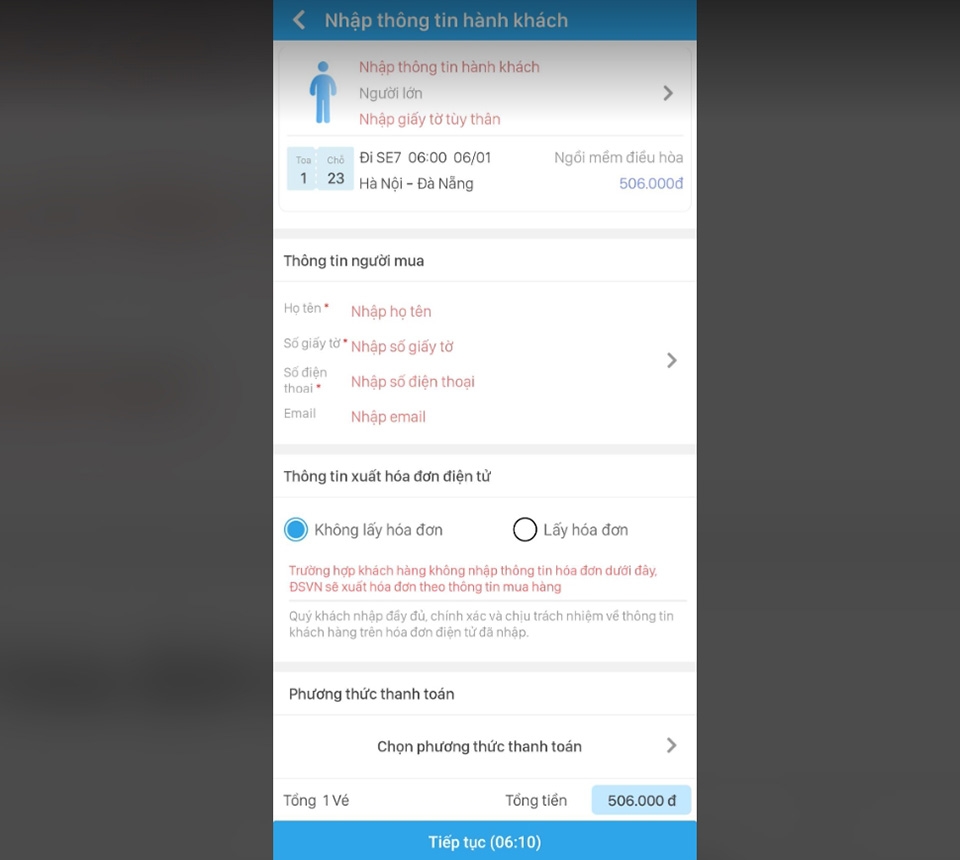 Đặt vé xe, vé máy bay, vé tàu online trên điện thoại - Ảnh 17
