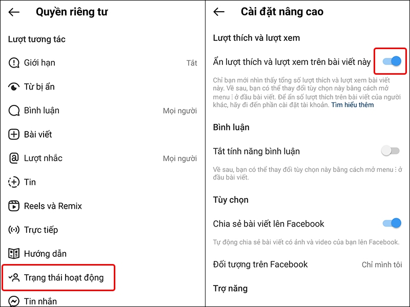 Cách ẩn lượt thích trên Instagram bằng điện thoại (Ảnh 3)