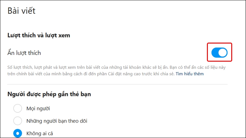 Cách ẩn lượt thích trên Instagram bằng máy tính (Ảnh 4)