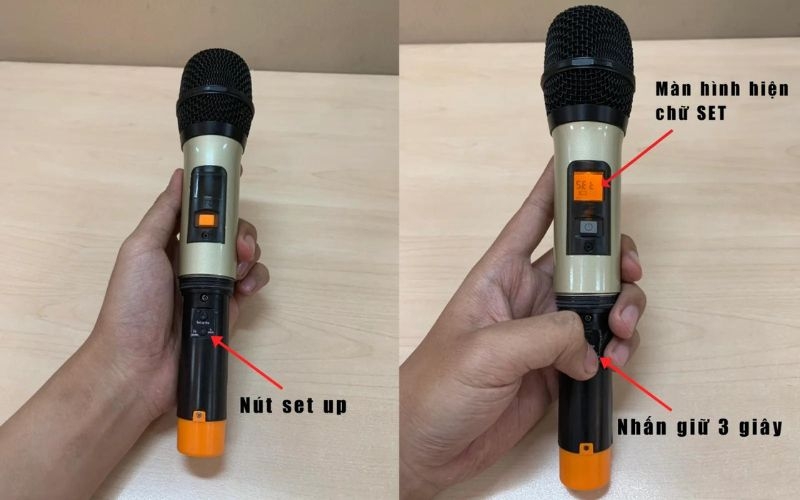 Cài đặt lại tần số micro